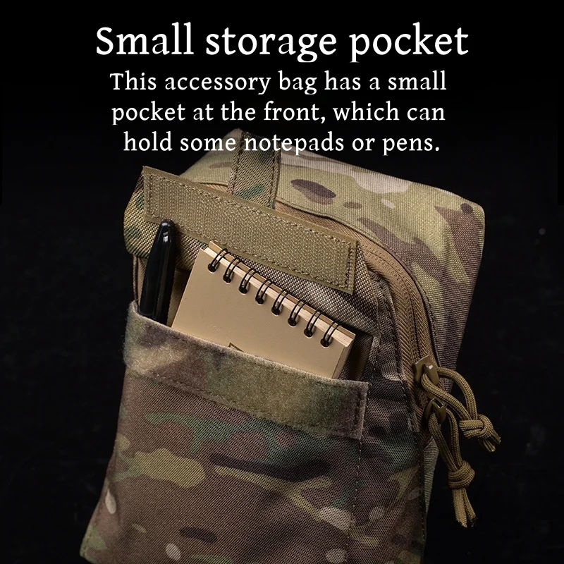 Camouflage portable multifunctional sundry bag, storage bag, MOLLE system loading