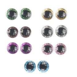 20Sets Plastic Multicolor Eye Sequins Doll Safety Eyes Round Eyeballs for DIY Toy Bear Cat Making Tools DIY Craft Accessories