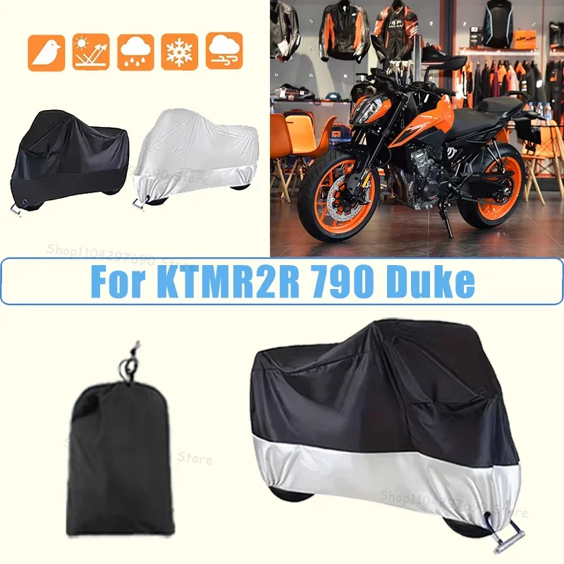210D Oxford Motorcycle Cover Waterproof All Season UV Protection For KTMR2R 790 Duke Anti-Tear Windproof Motorbike Cover