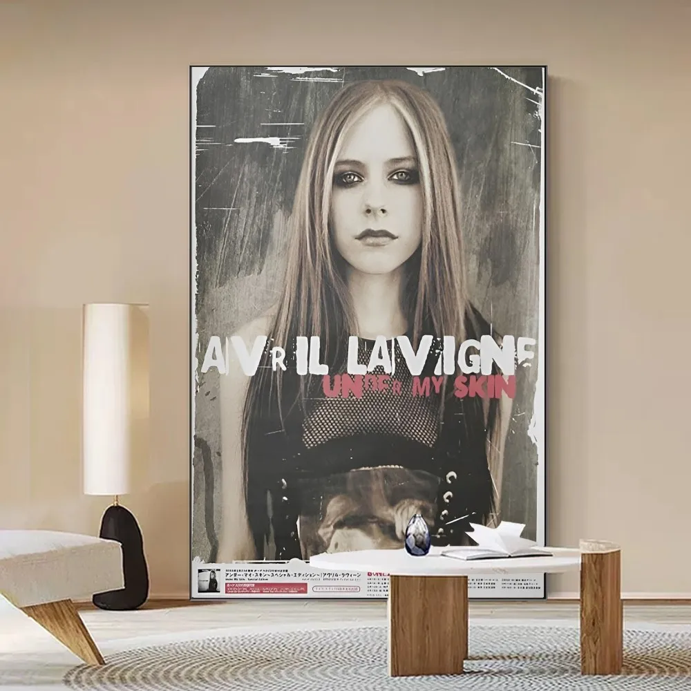 Avril Lavigne 3  Self-adhesive Art Poster Waterproof Paper Sticker Coffee House Bar Posters Wall Stickers