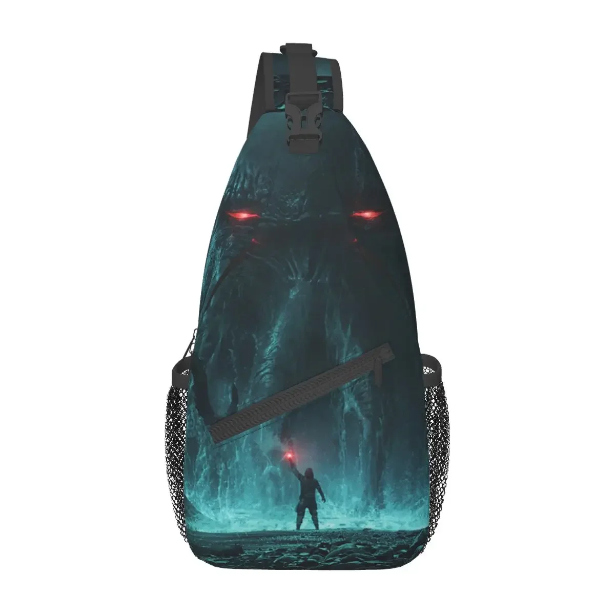 

The Call Of Cthulhu Crossbody Sling Bag Small Chest Bag Shoulder Backpack Daypack for Travel Hiking Biking Satchel