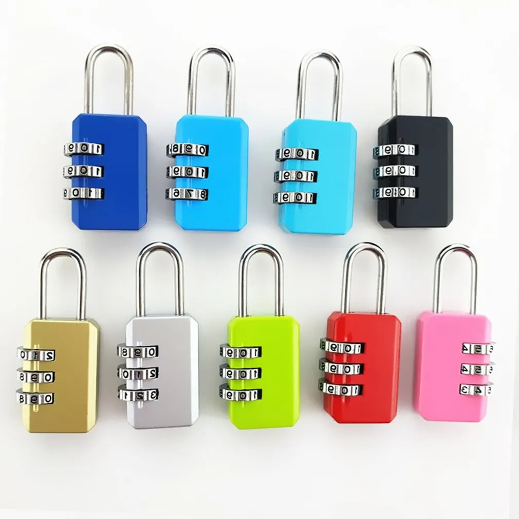 3 Digit Code Combination Padlock For Luggage Combination Number Lock Padlock For Zipper Bag Suitcase Drawer Durable Locks