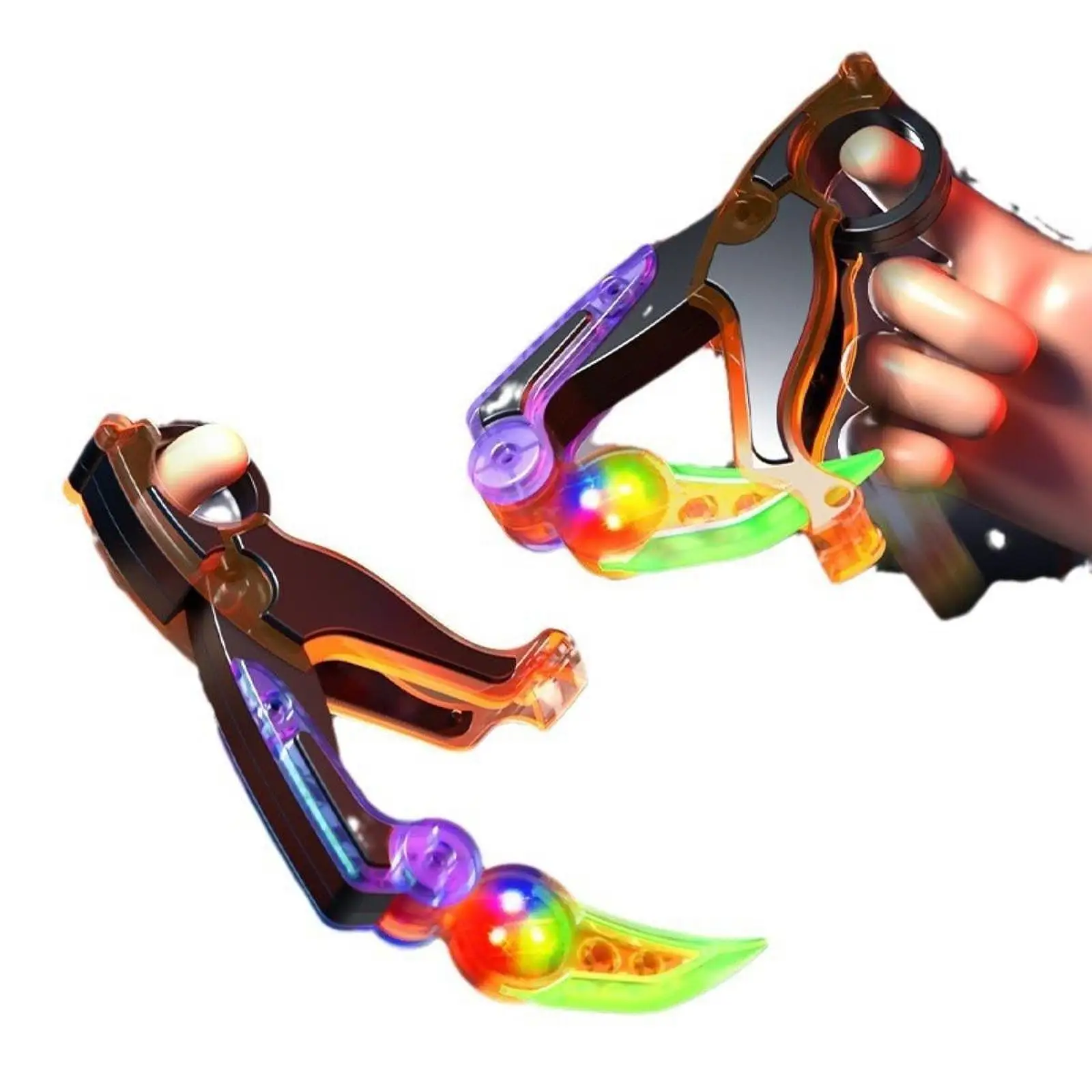 Claw Knife Toy Portable Novelty with Light Foldable Small Radish Knife Mini Model for Children Kids Family Adults Holiday Gifts