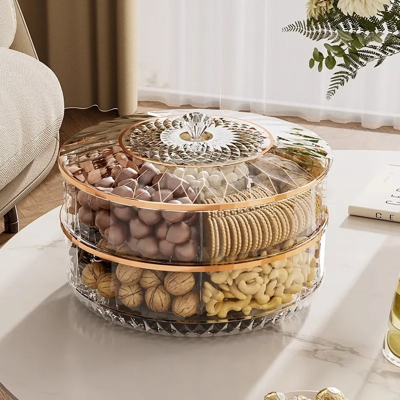 

fruit plate light luxury, living room coffee table dried fruit plate candy box, nut snack display, storage box, fruit plate