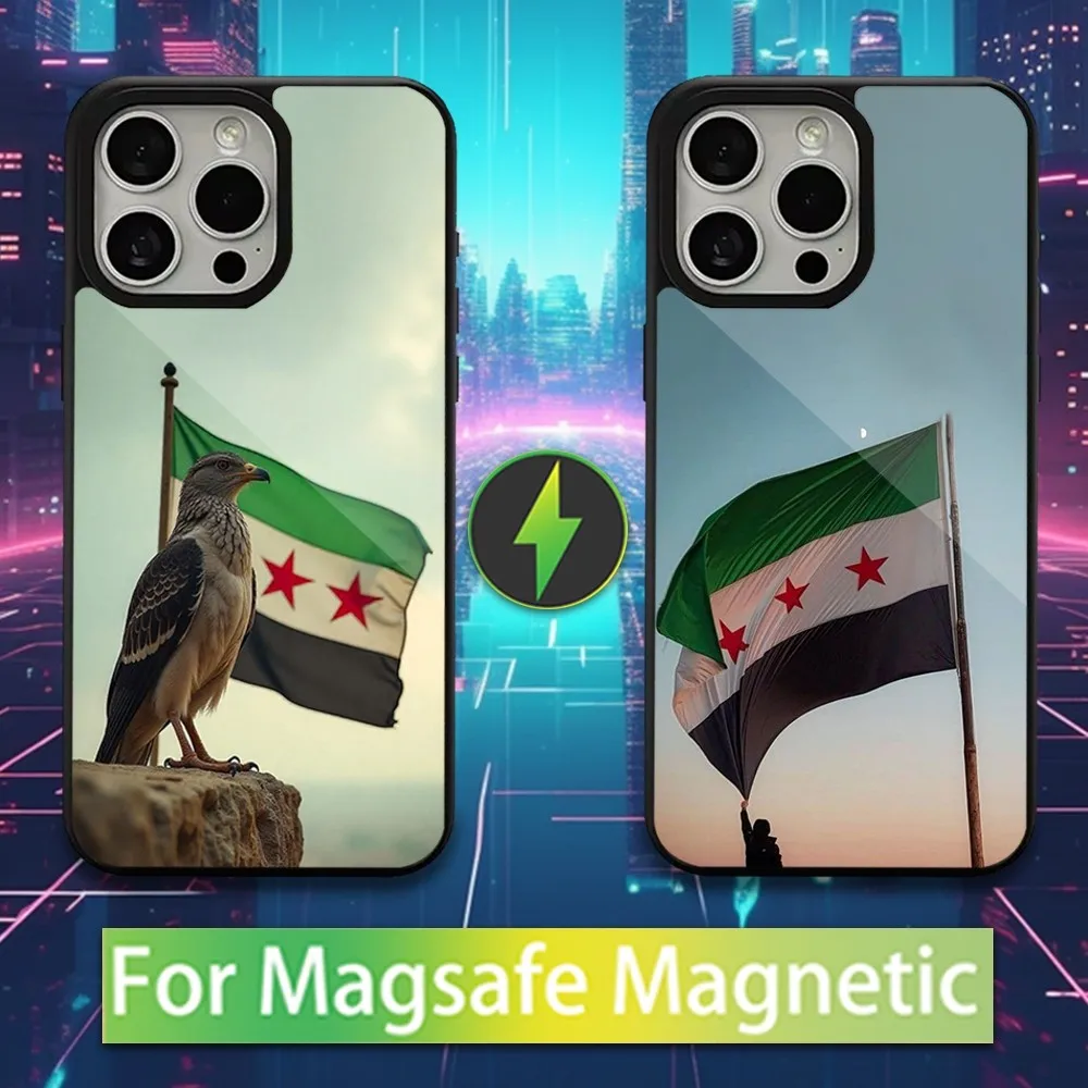 

Cool S-Syrian S-Syria Flag Phone Case For iPhone 16,15,14,13,12,11,Pro,Max,Plus,Mini,Magsafe,Magnetic Wireless Charging Case