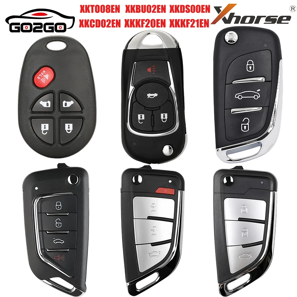 

Xhorse Wire Remote Key XK Series XKTO08EN XKKF20EN XKKF21EN XKCD02EN XKDS00EN XKBU02EN For VVDI Key Tool