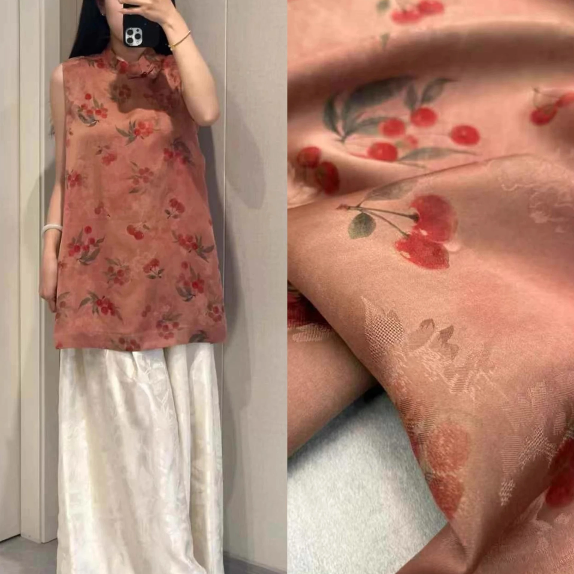 red-cherry-printed-heavy-silk-fabric-for-diy-sewing-summer-spring-dress-pants-pajamas-vest-soft-comfortable-material-r2485