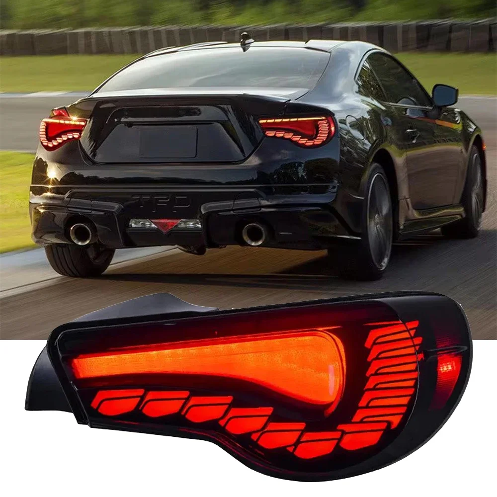 

For Toyota 86 12-20 Subaru WPX 13-20 Taillight Assembly GT86 Retrofit Dragon Scale Model LED Running Tail Light Assembly