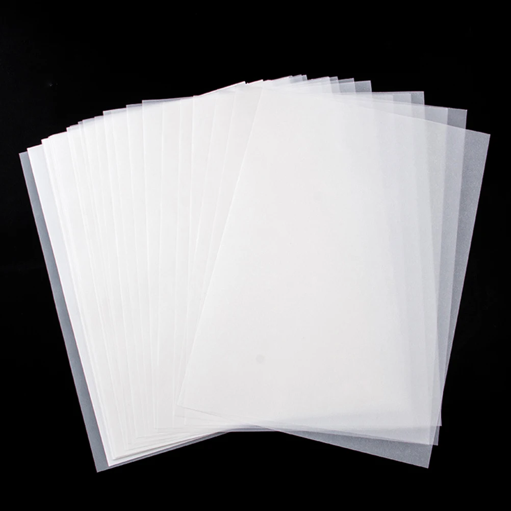 

60pcs Tracing Transparent Copy Paper For Sketching Calligraphy Art Craft Durable Translucent Paper Engineering Drawing Sets