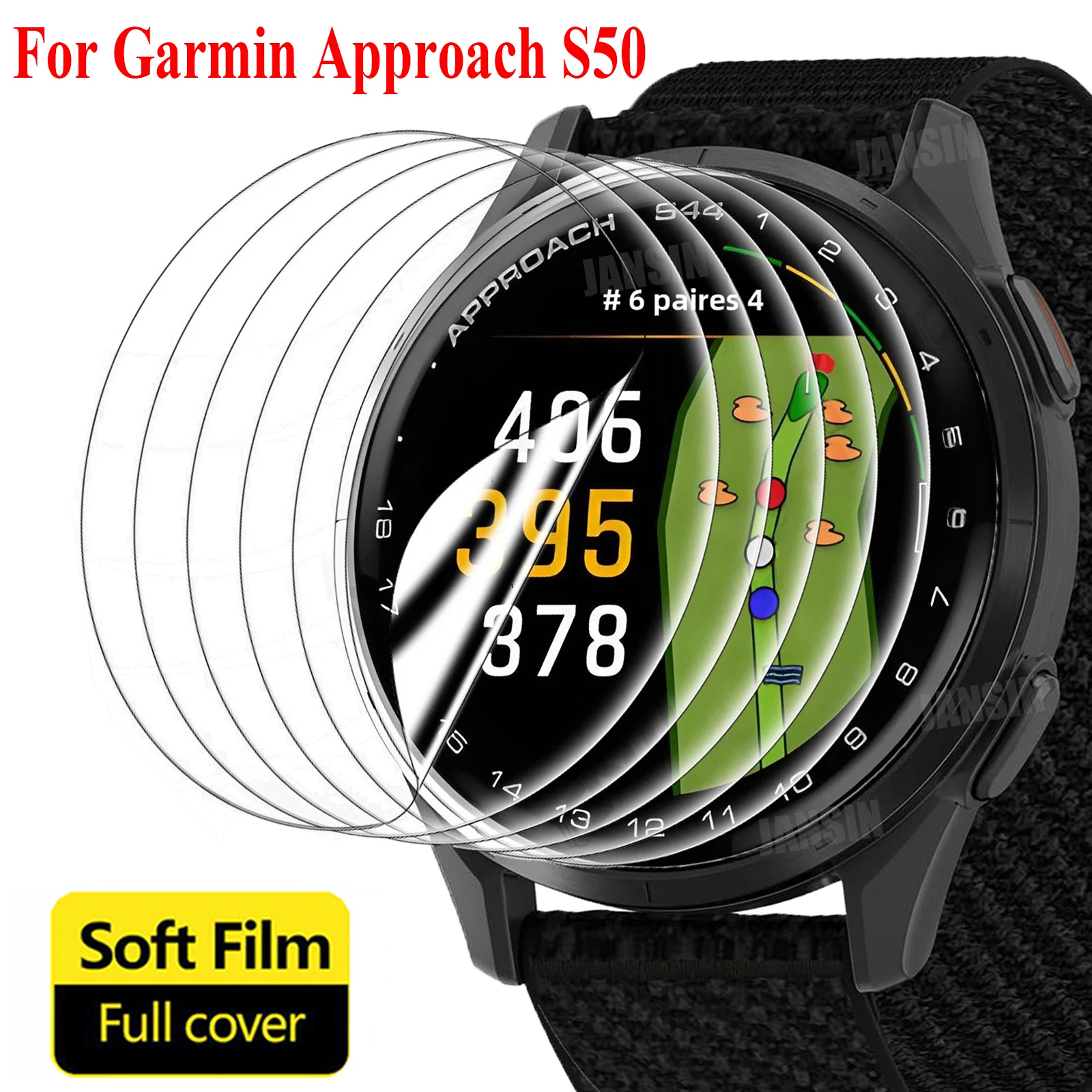 1-10Pcs Hydrogel Film For Garmin Approach S50 Screen Protector HD Clear Protective Cover Watch Films for Garmin S50 Accessories
