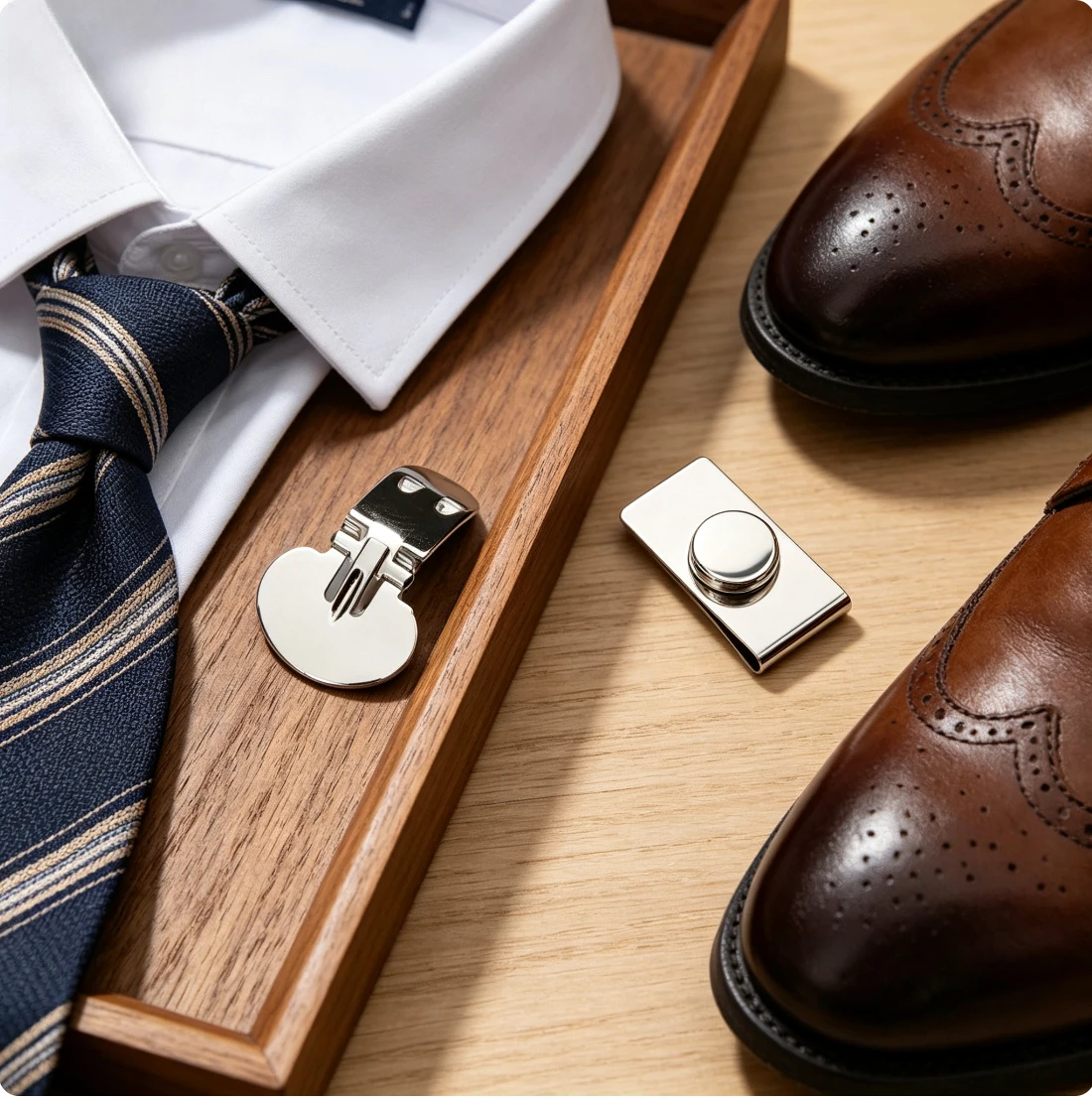 Magnetic Tie Clip Anti Wrinkle, Non Marking Shirt Magnetic Buckle Anti Drifting, Invisible Placket Fixed Magnetic Tie Clip