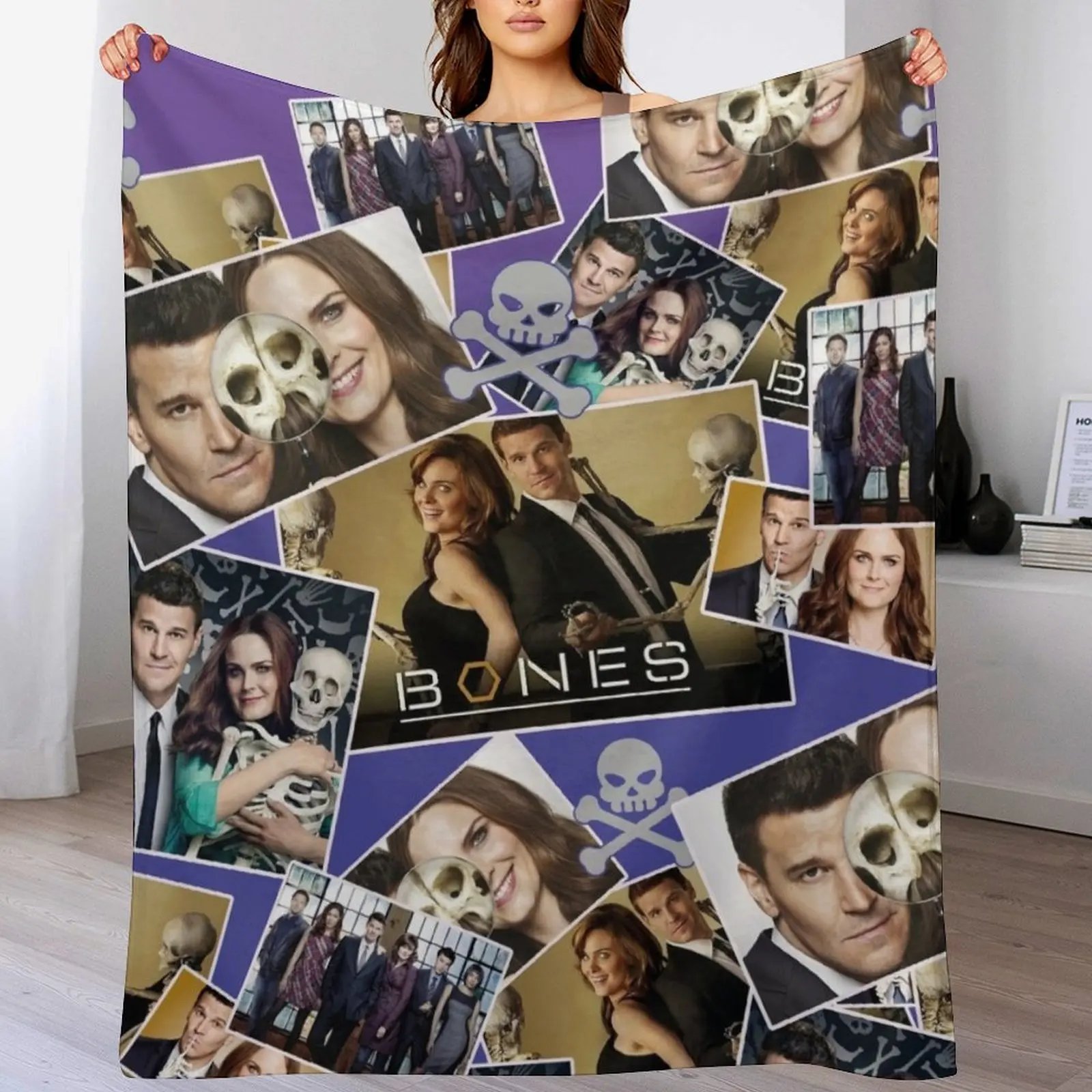 

Bones, the Bone Hunter Throw Blanket Blankets For Baby Luxury Thicken Cute Bed linens Blankets