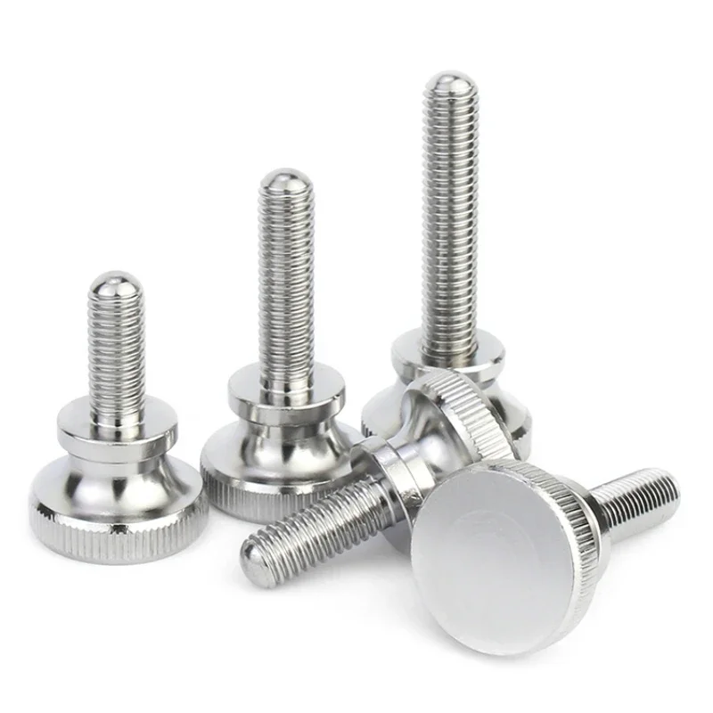 M2 M2.5 M3 M4 M5 M6 M8 M10 304 Stainless Steel Knurl High Step Head Hand Tighten Thumb Screw Adjust Bolt
