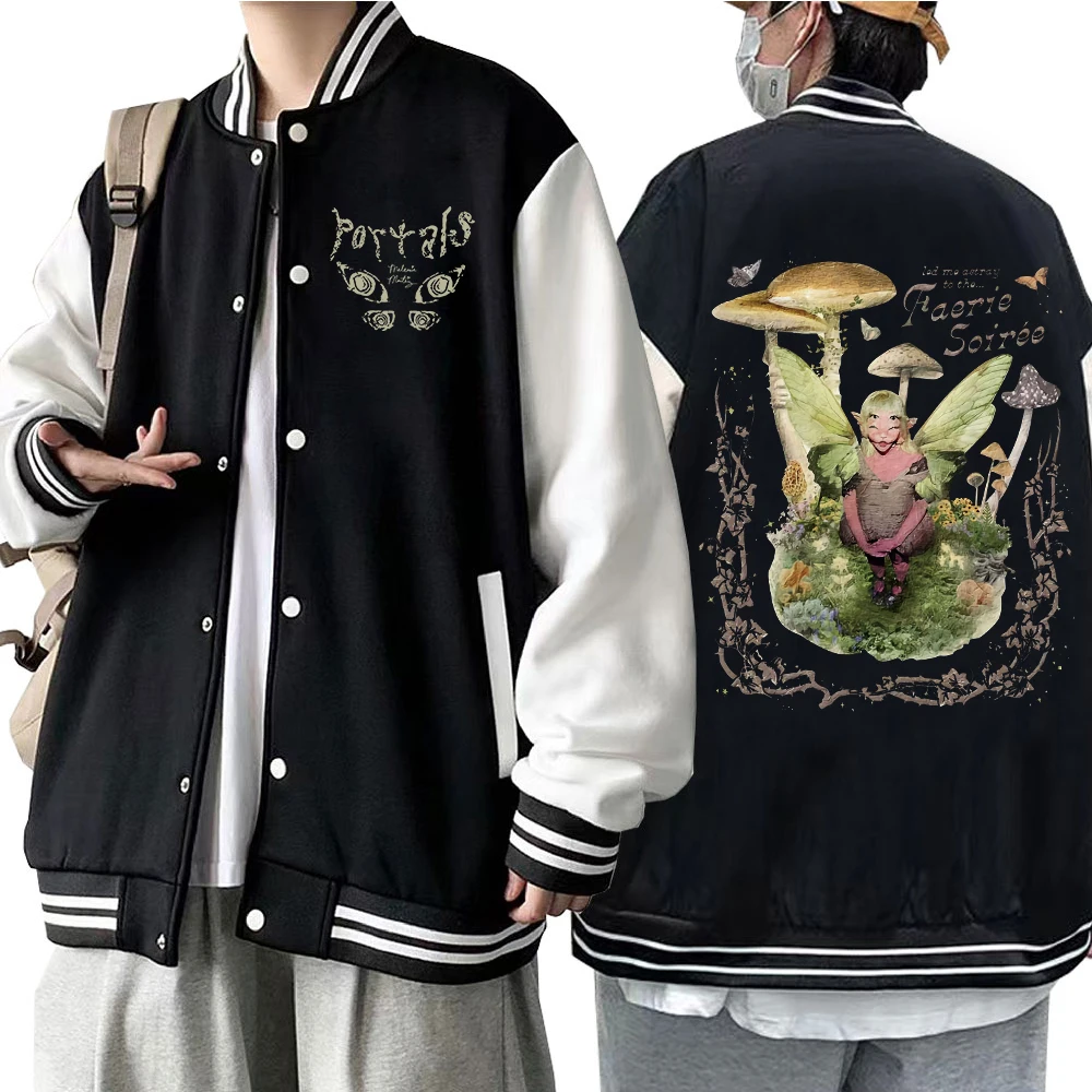 Melanie Martinez Portals Tour 2023 Baseball Jacket Coat Sweatshirts Warm Autumn Winter Clothes