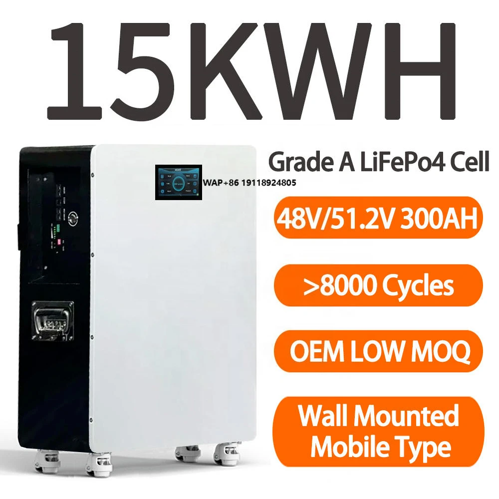 LN48300 51.2V300Ah LiFePO4 Home Energy Storage Lithium Battery Wall Mounted 48V 15kWh Solar Iron Phosphate Battery Pack