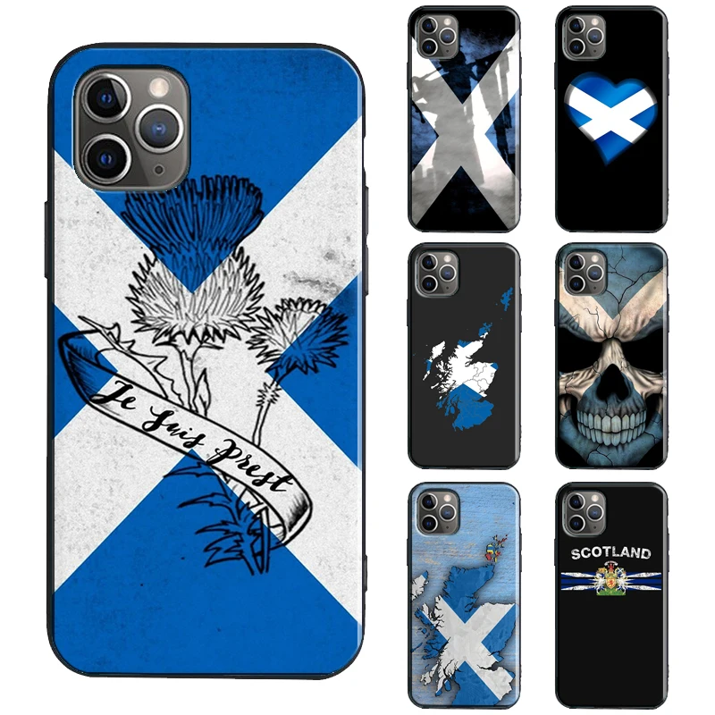 Scotland Scottish Flag Case For iPhone 11 14 13 15 16 Pro Max Plus X XR XS Max 12 15 16 Pro Max mini Phone Cover