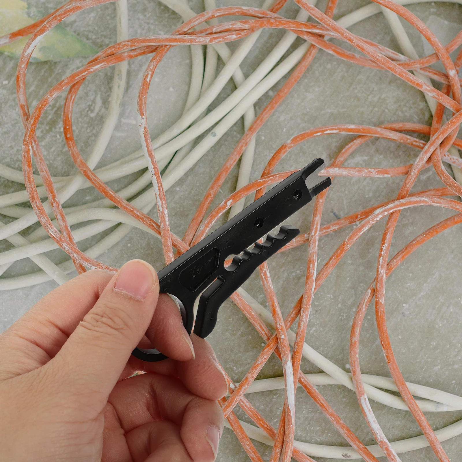 

10 Pcs Wire Strippers Cable Cutters Blue Electrician Tools Mini Strippers RJ45 CAT6 UTP Network Telephone Cables