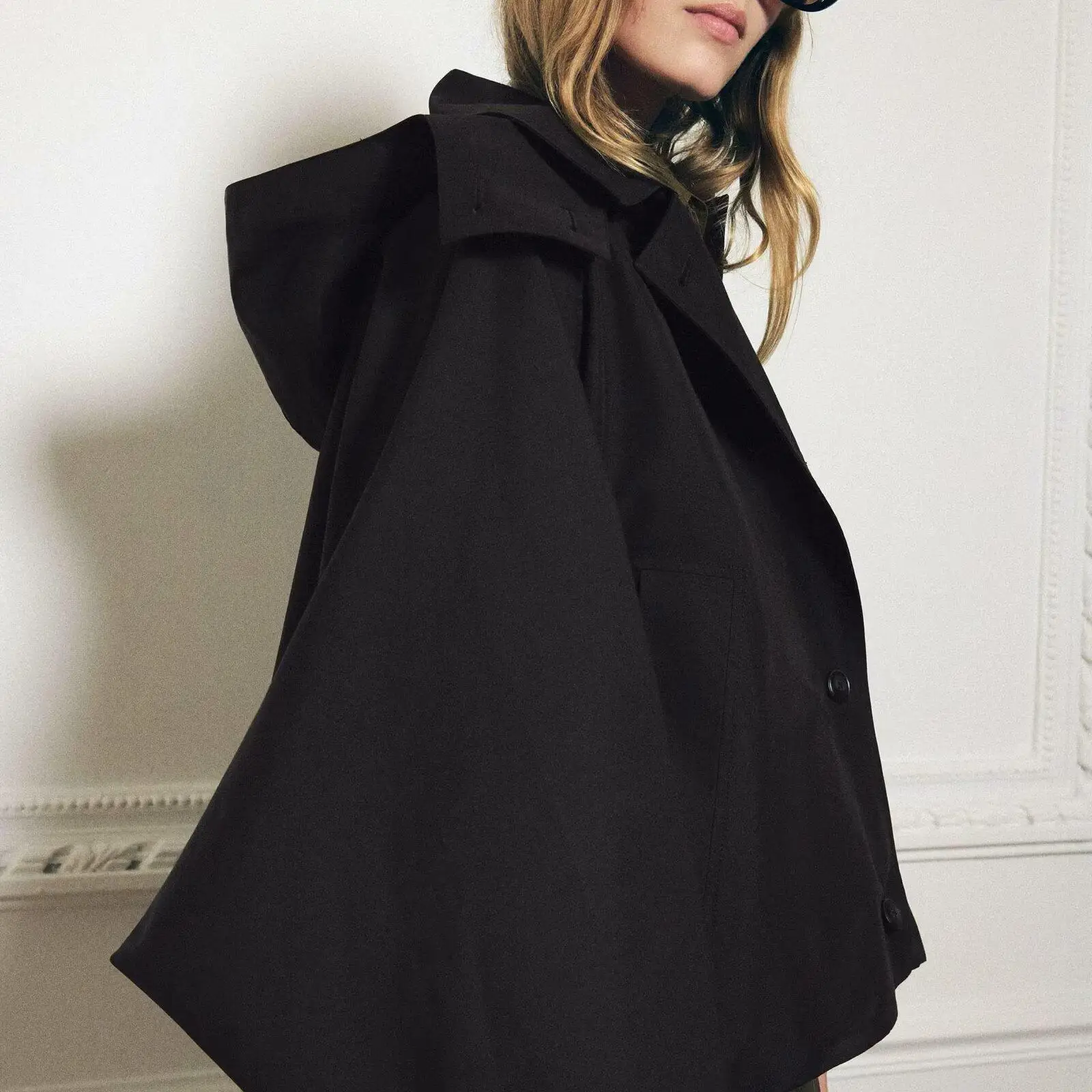 Casual Lose frauen ort Länge Lange Sve Windjacke Mantel Herbst Winter Neue Ankunft Straße Sle Polyester Faser Winddicht