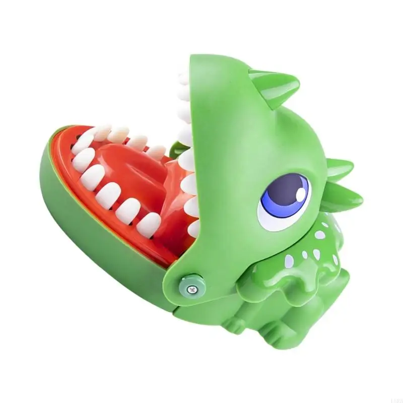 손가락을 물고 공룡 실용 농담 소품 장난감 상호 작용 장난 게임 가족 모임을위한 어린이 성인 엔터테인먼트 l8rb