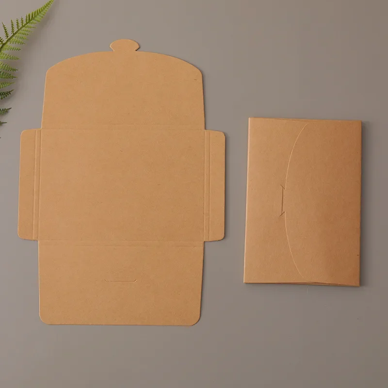 50pcs/lot Kraft Paper Envelopes, Used for DIY Postcard/Card/Jewelry Storage, Wedding Invitations Gift Packaging Storage Bags