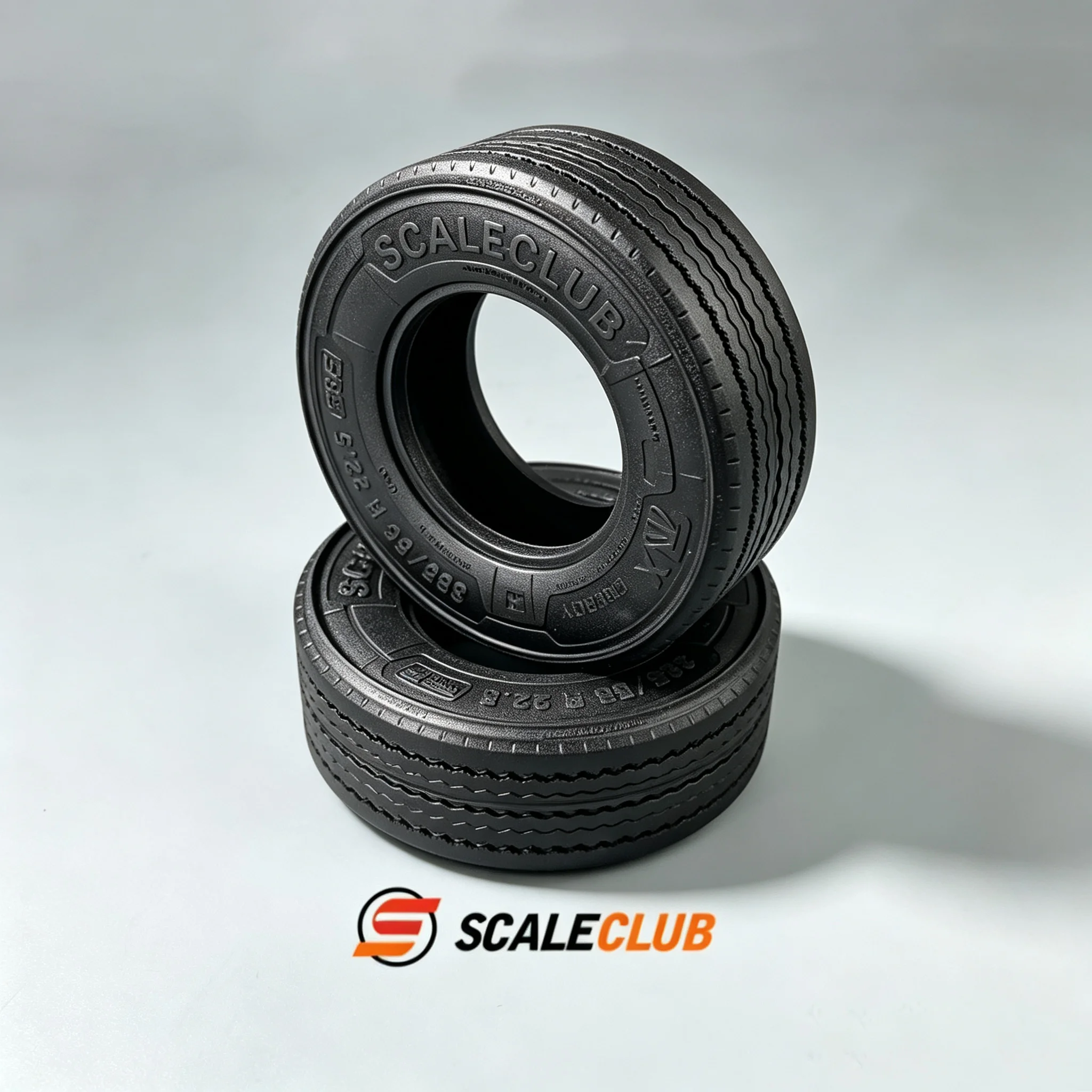 Wide Narrow Tires With Mudguard Diameter 81MM For 1/14 Tamiyaa RC European Truck Tractor SCALECLUB DIY Toy model Parts