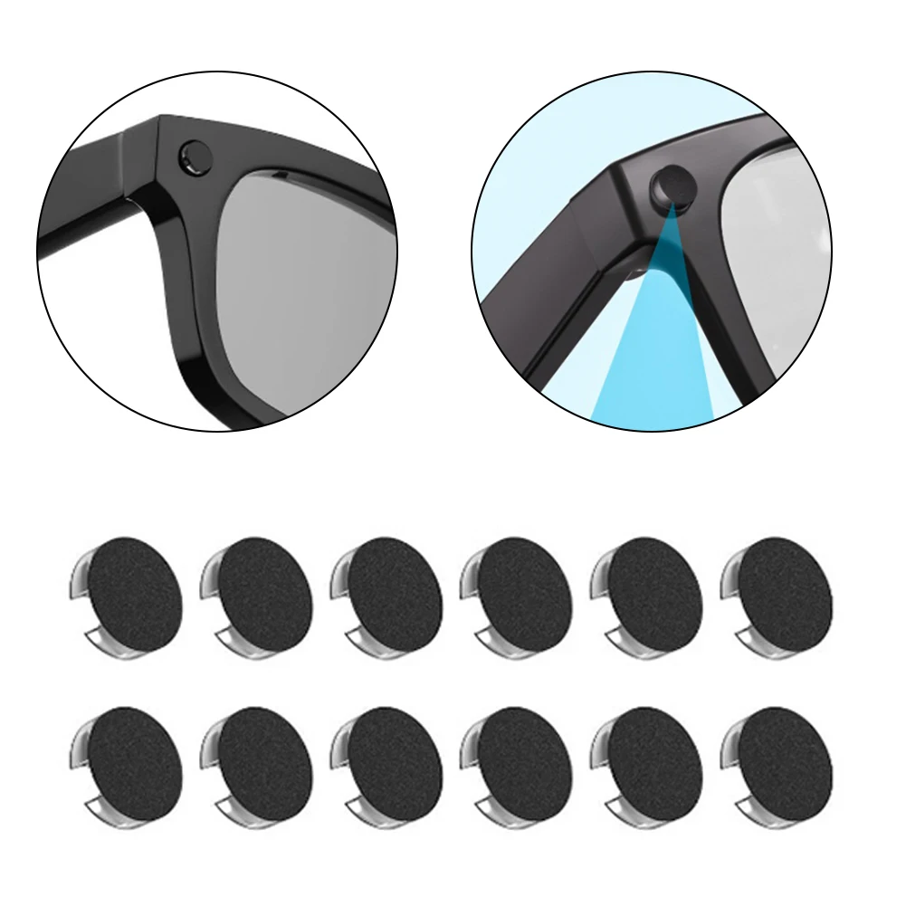 Resin LED Lampshade Light Shield Sticker For Glasses Privacy Cover Anti False Trigger Reusable Rubber Accessory 20pcs Pack