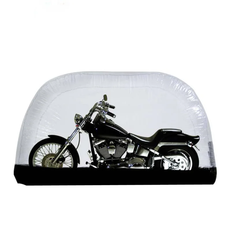 Folding bubble transparent inflatable motorcycle tent cover