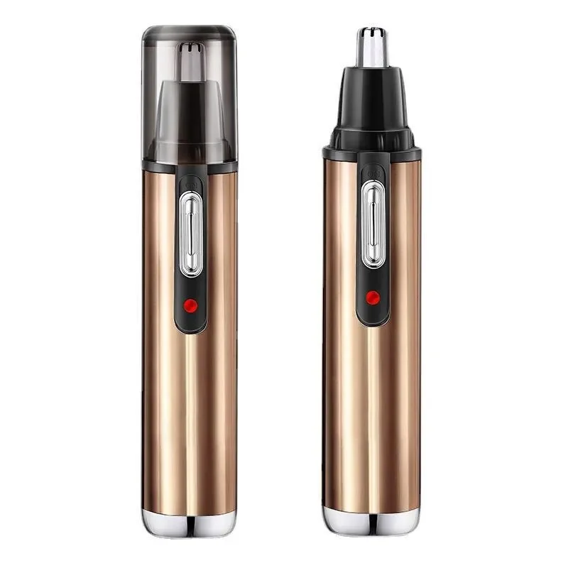 Elektryczny trymer do brwi i nosa maszynka do golenia gorąca sprzedaży złoty model baterii trymer profesjonalna maszynka do strzyżenia Kemei trymery T