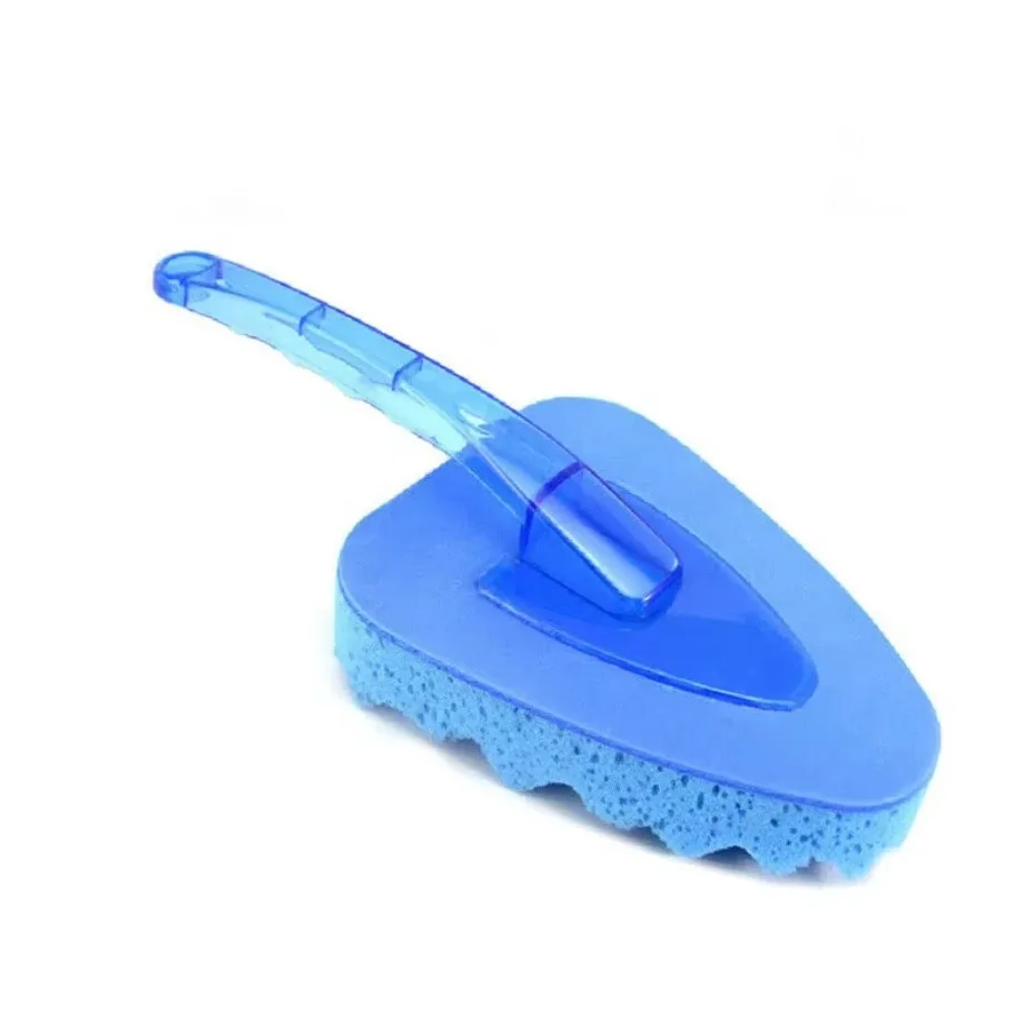 Car SUV Truck Wash Cleaning Triangle Sponge Brush Blue Wave Automotive Care Tool