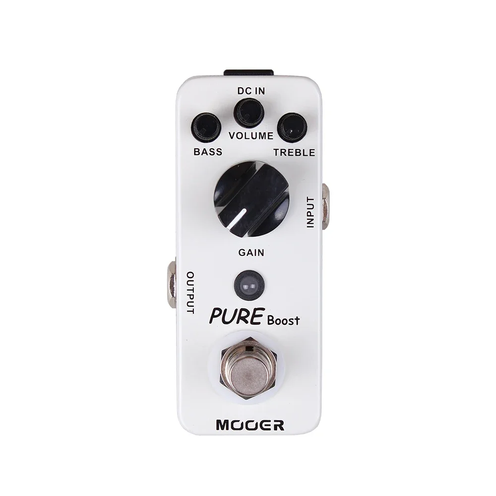 MOOER Pure Boost Mini Guitar Effects Pedal Clean Boost Pedal True Bypass Full Metal Shell Electric Guitar Parts & Accessories