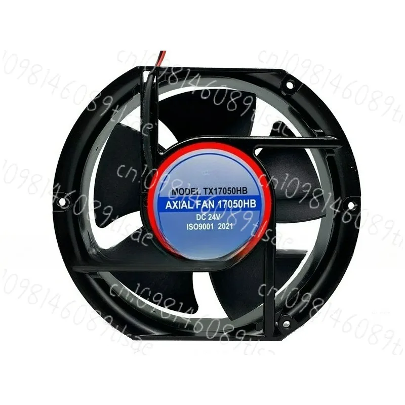 24V DC 172x172x51mm 2-Draht Server-Lüfter, TX17050HB, Hochgeschwindigkeits-Abluftventilator für Serverschrank
