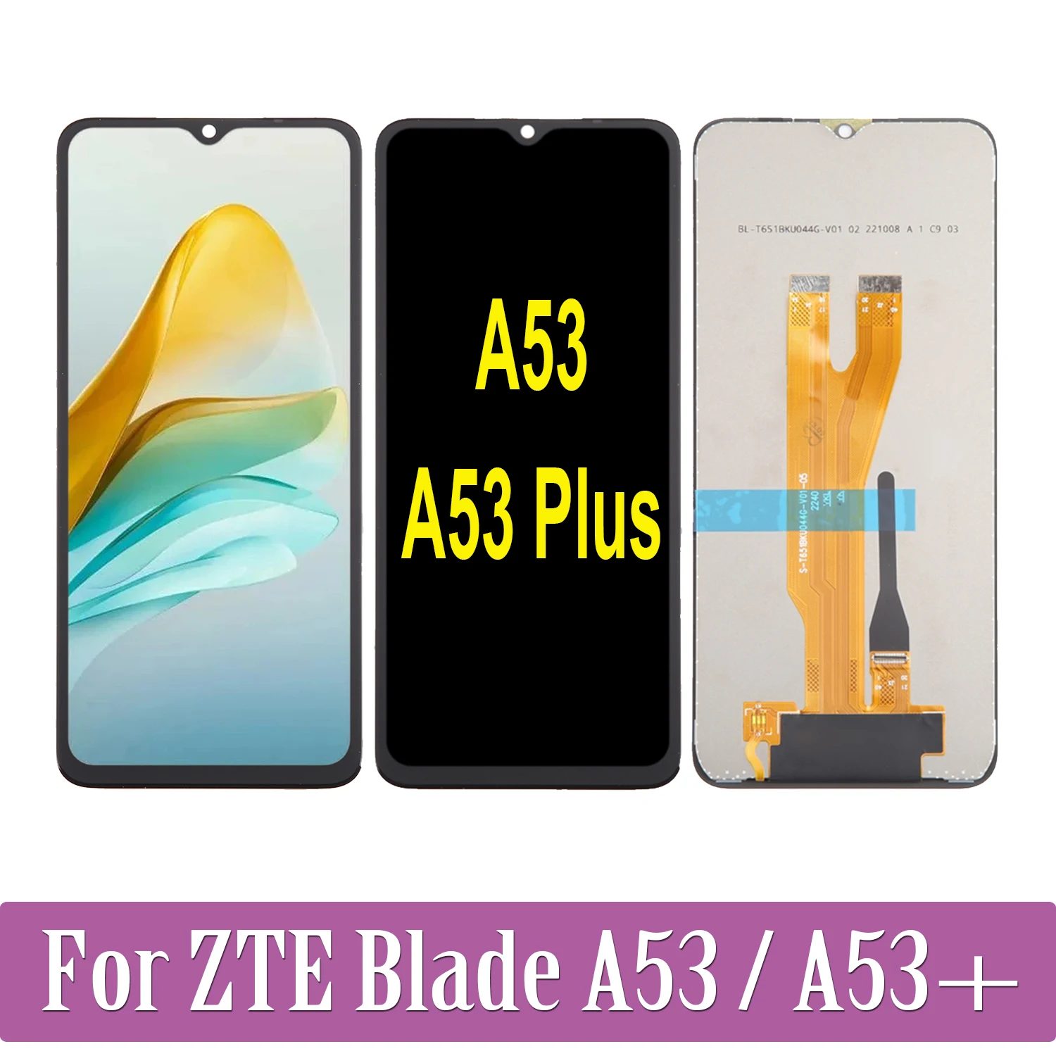 

For ZTE Blade A53 Plus LCD Display Touch Screen Digitizer Assembly For ZTE Blade A53+ LCD Replacement