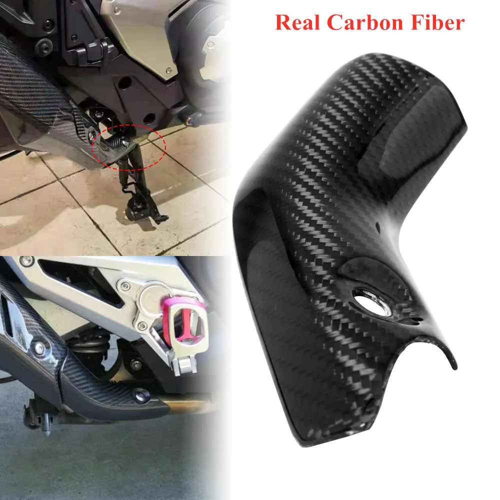 Motorcycle Exhaust System Middle Carbon Fiber Muffler Connection Pipe Heat Shield Cover Guard Anti-Scald For Honda X-ADV Adv750