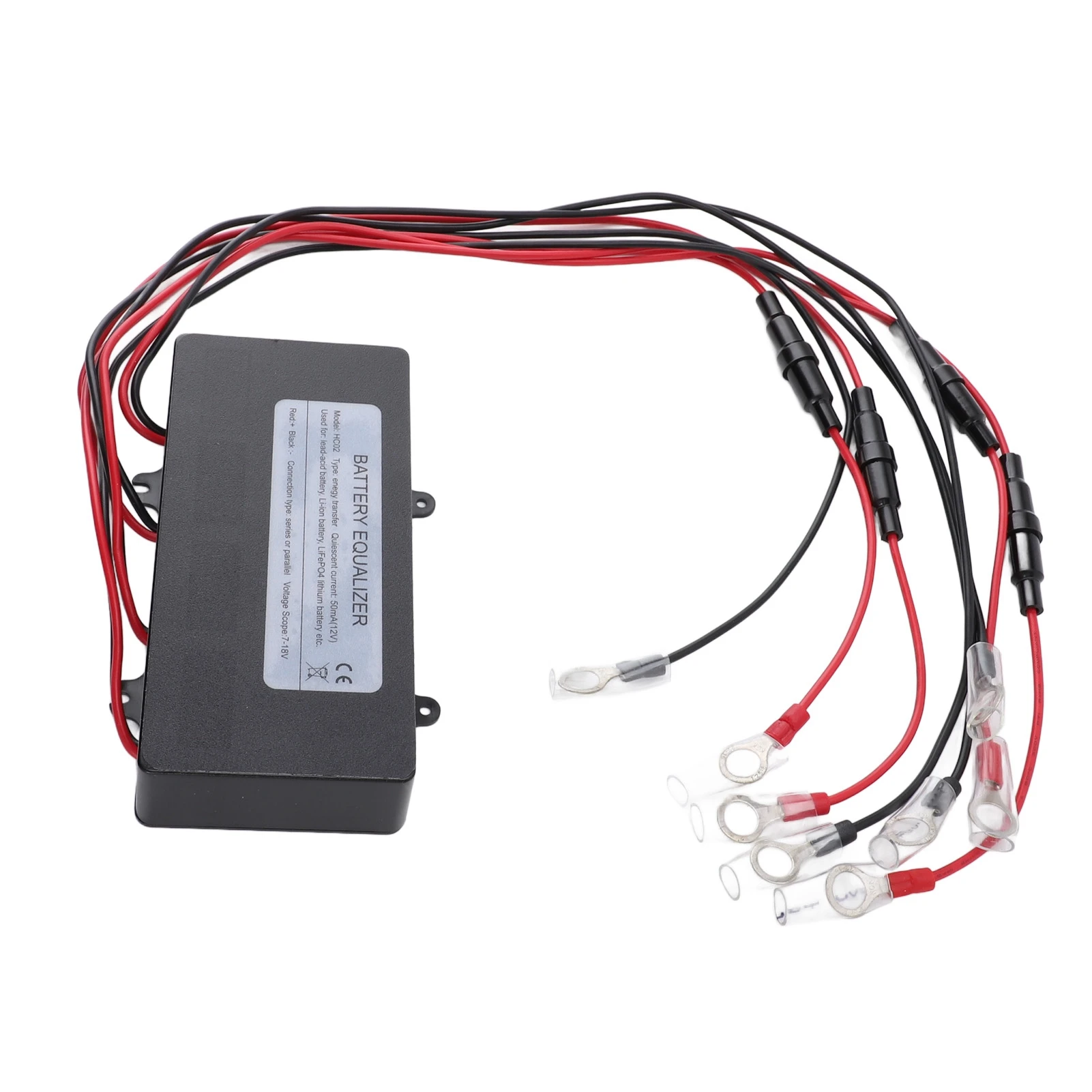 

Battery Equalizer Battery Voltage Equalizer 50mA Standby Current Reverse Polarity Prevention Low Voltage Disconnection for Car