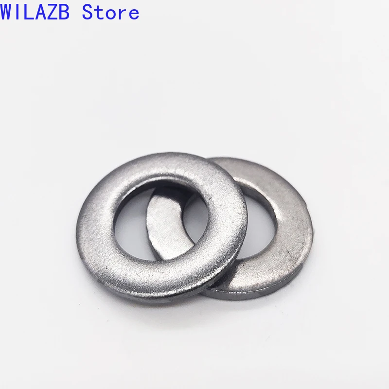 

2/5/10/50/100pcs GB97 DIN125 M1.6 M2 M2.5 M3 M3.5 M4 M5 M6 M8 M10 M12 M14-M16 M24 304 Stainless Steel Flat Washer Plain Gasket