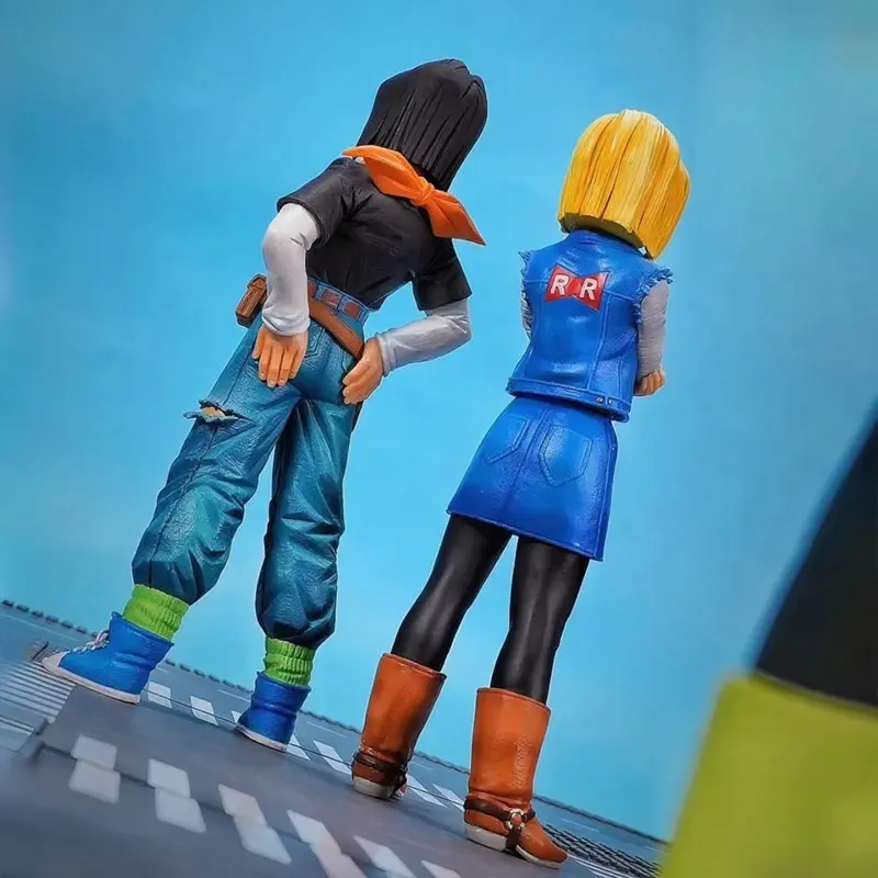 Figurine d'anime Dragon Ball Z Android 17 18 Figurine PVC figurines d'action Statue décoration de bureau Anime périphérique Collection jouets
