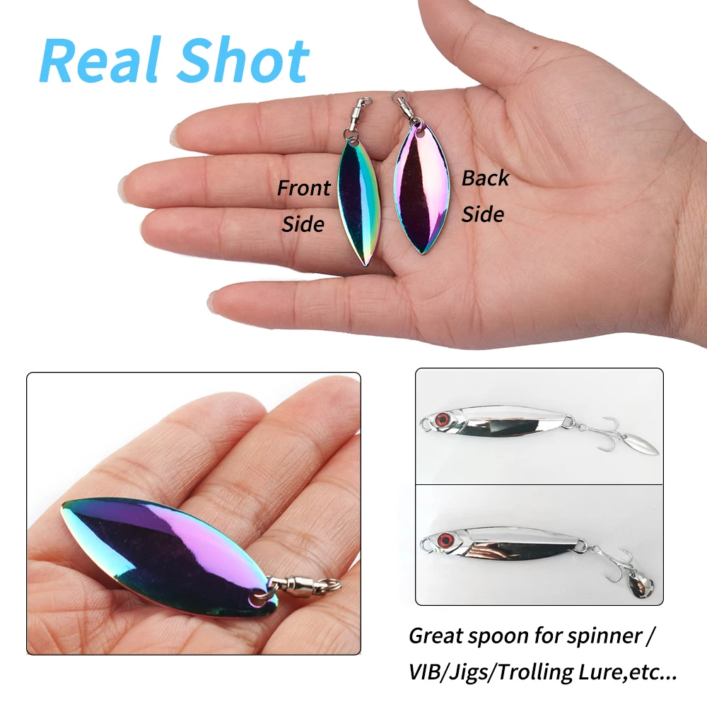 Elllv Cuchara Metálica Giratoria – Pesca Spinning y Trolling - imagen 5