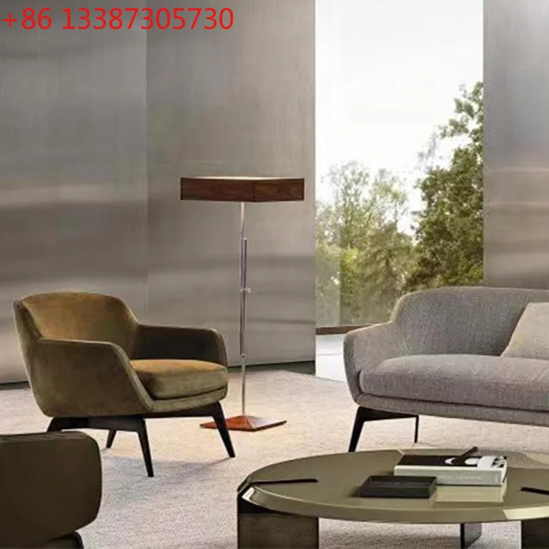 Italian minimalist single sofa chair simple business hotel sales office leisure meeting negotiation chair
