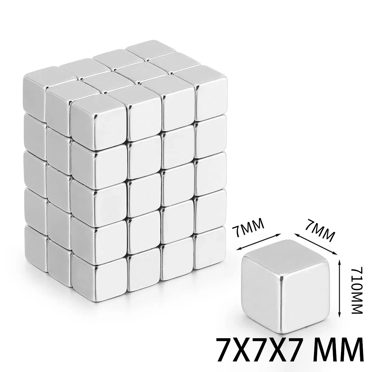 Square Magnet 5x5x5MM 7x7x7MM Rectangular Pothook Cubic Refrigerator Magnet Used Repeatedly Fridge Magnet Versatile Application
