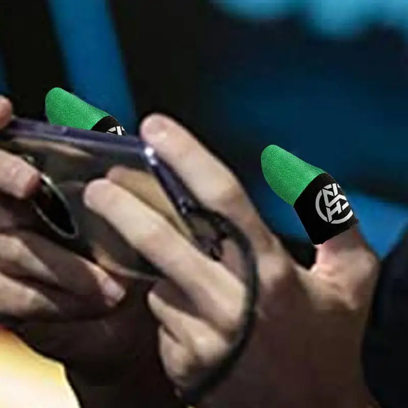 Guanti da dito per giochi mobili da 2 pezzi per Gamer custodia per dita da gioco traspirante con Touch Screen antiscivolo