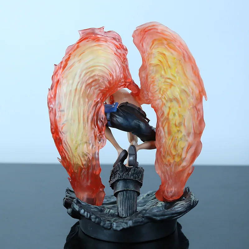 Figurine de dessin animé ONE PIECE, 28cm, Portgas D Ace Reborn des cendres, modèle périphérique, ornements de décoration, cadeaux de noël pour enfants, jouets