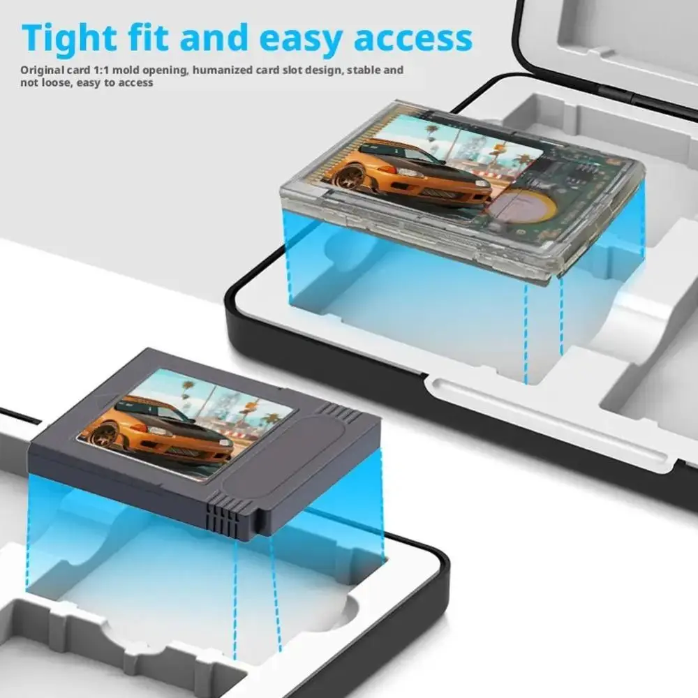 

Пластиковый магнитный чехол для игровых картриджей, черный, ударопрочный, с силиконовой подкладкой