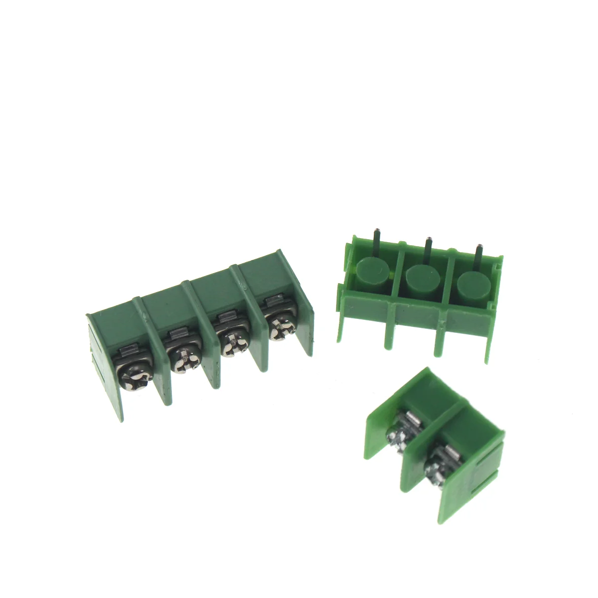 20PCS 7.62 mm KF7.62 - 2P 3P 4P MG 762 - 2 3 4 Pin Can be spliced Screw Terminal Block Connector Black Green 7.62mm Pitch