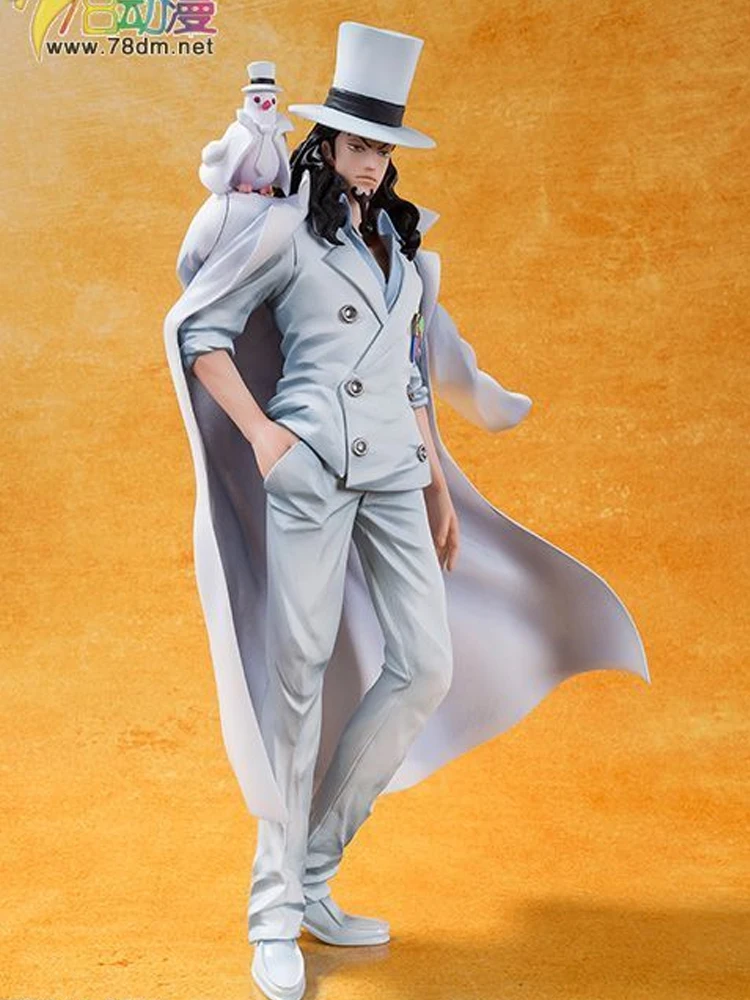 Bandai  Genuine Original    FIGUARTS ZERO ONE PIECE ROB LUCCI ONE PIECE FILM GOLD VER.     Action Figure Toys For Boys Girls K