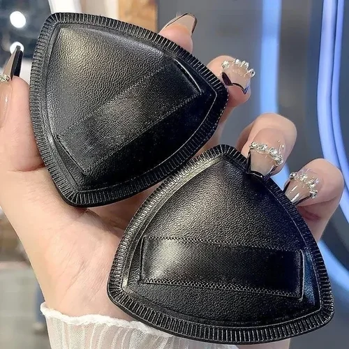 Imagen 2 del producto Miniesponja de terciopelo triangular para maquillaje facial, herramienta de maquillaje ligera, lavable, mezcla de belleza, 1 unidad