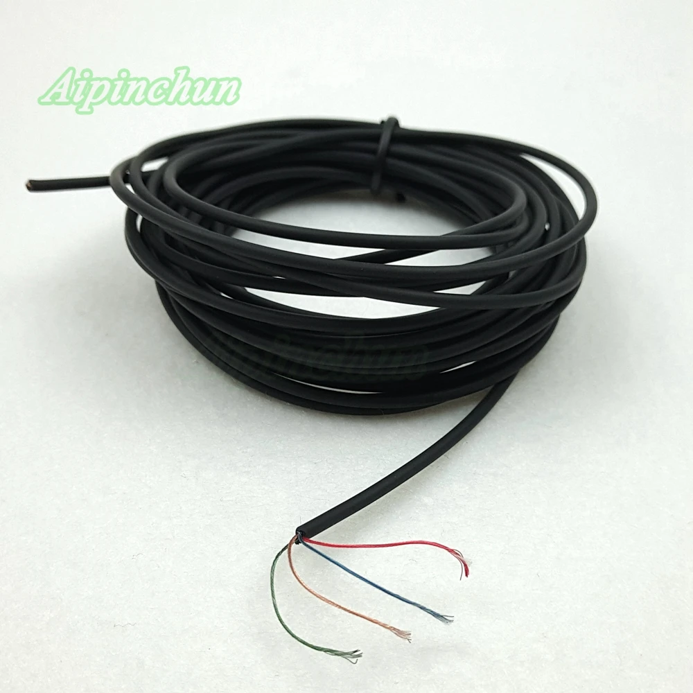 Aipinchun 16.4ft TPE Audio Earphone Cable Repair Replacement Headphone Wire 2/3/4 Core Signal Line