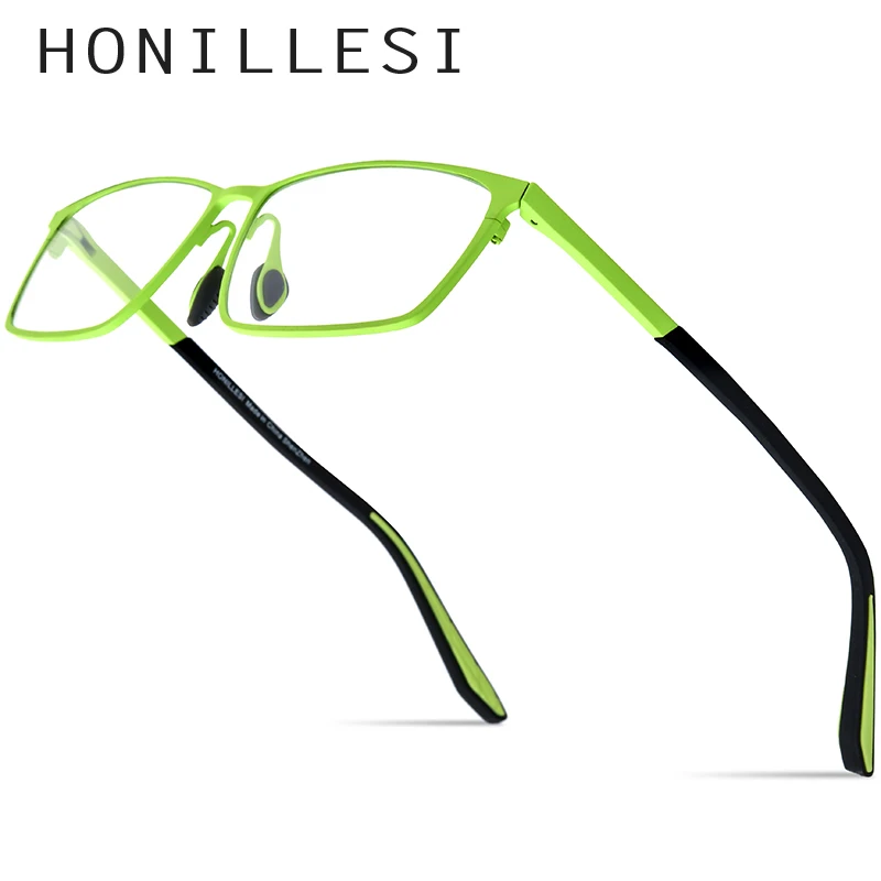 HONILLESI Titanium Eyeglasses Frame Men Basketball Outdoor Ultralight Eye Glasses Frame  2024 New Sports Eyewear H7303