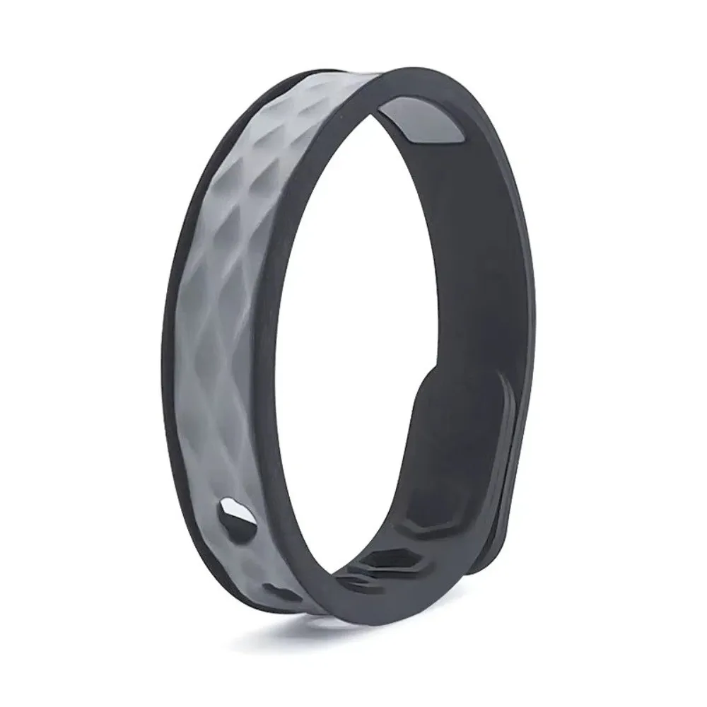 Fashion Silicone Anti Static Bracelet Waterproof Rhombic Negative Ion Wristband Adjustable Wireless Anti-Static Bracelet Men