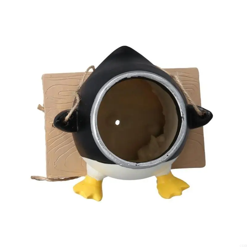 Swing Planter Pots Swing Penguins Planter Pots for Indoor Outdoor Hangings Planter C5AD