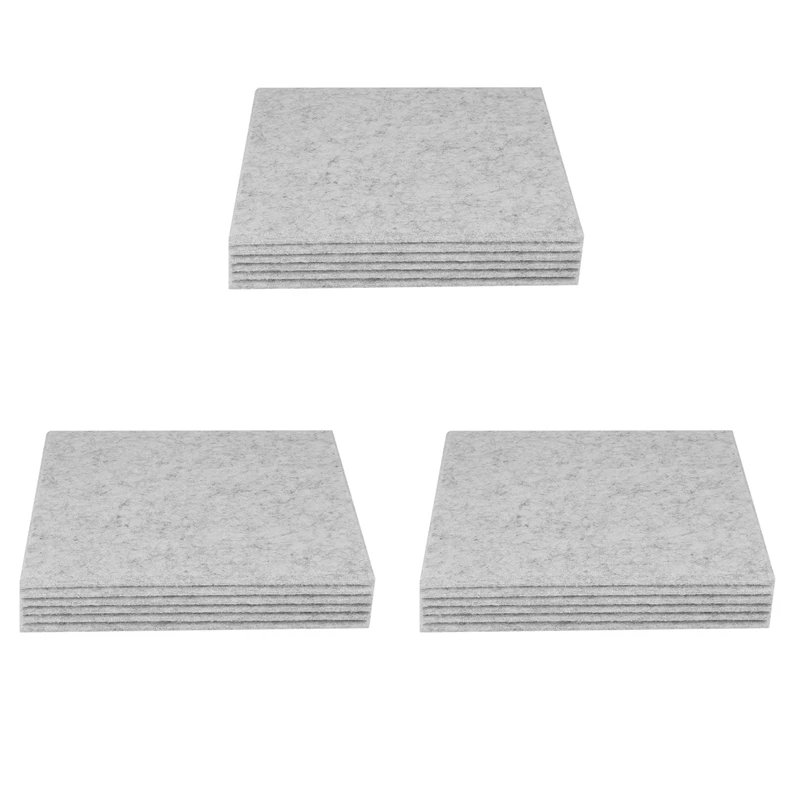 18PCS Acoustic Absorption Panel 12 Inch X 12 Inch X 0.4 Inch Sound Proof Padding For Echo Bass Isolation